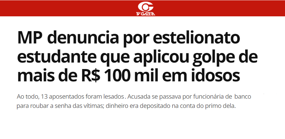 Foto site. Estelionato. 100 mil.